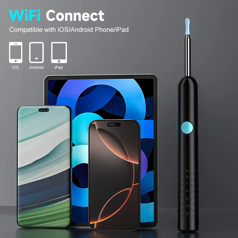 SmartEar Cleaner - 1080p HD - Wi-Fi Compatible - Safer than Cotton buds