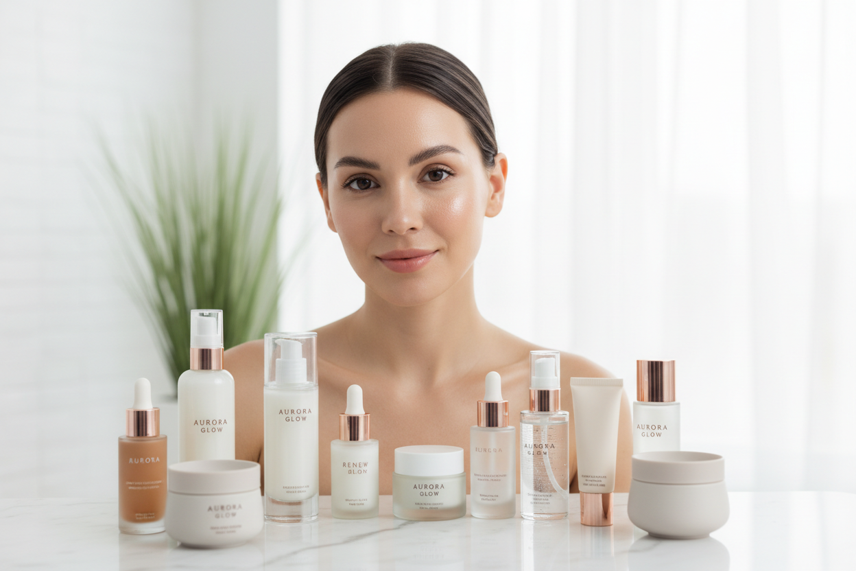 Beauty woman with glowing skin